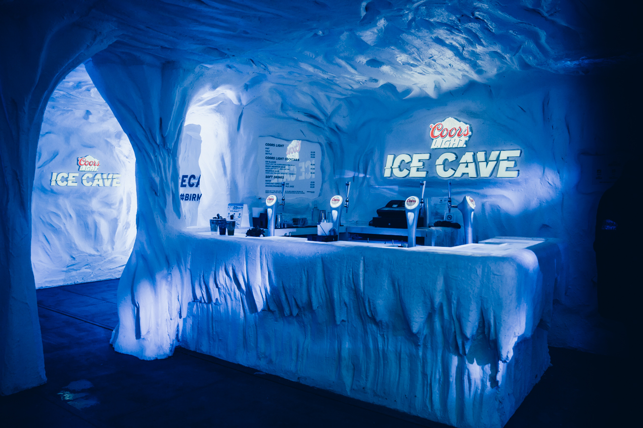 Ice cave rave brand experience