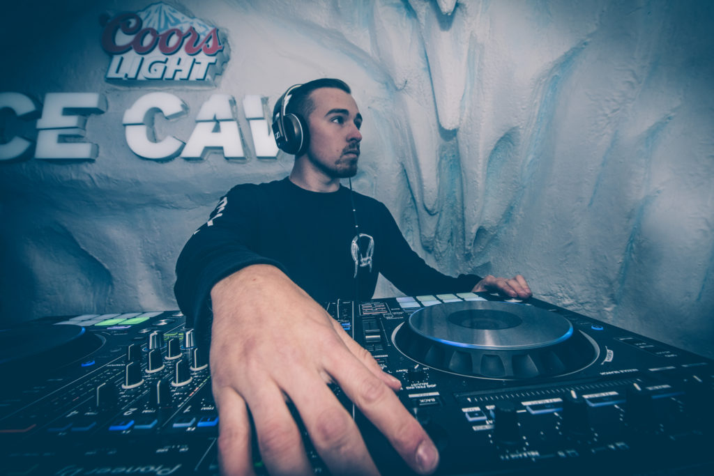 Coors Light ice cave rave DJ